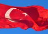 Türkische Flagge mit Stern und Halbmond