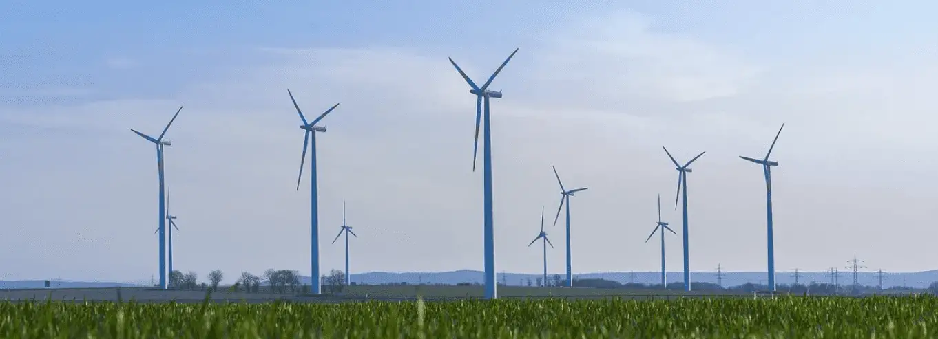 Warum sind Windräder unten grün